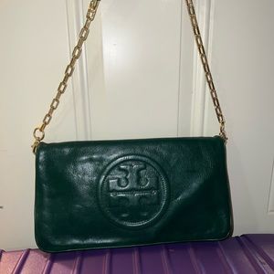 Tory Burch leather clutch